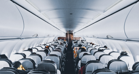 inside of an aircraft