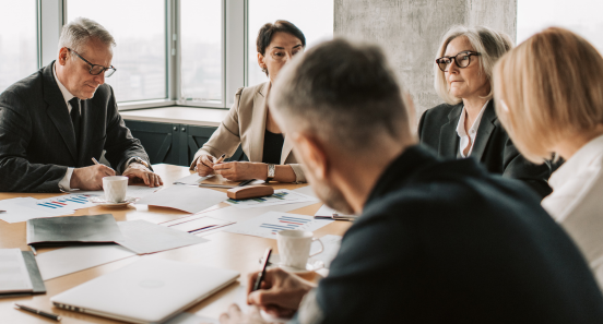 people in a meeting